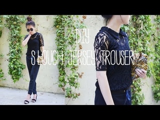 DIY Slouch Jersey Trouser