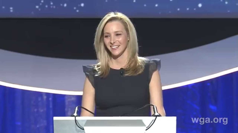 Host Lisa Kudrow ( Friends, The Comeback) opens the 2015 Writers Guild