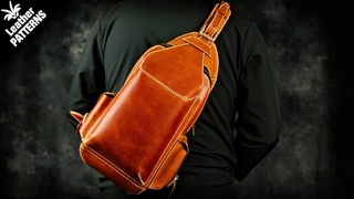 How to make a leather  sling bag with pattern and tutorial