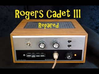 REPAIRED: Rogers Cadet III vintage British Tube Amp/Preamp