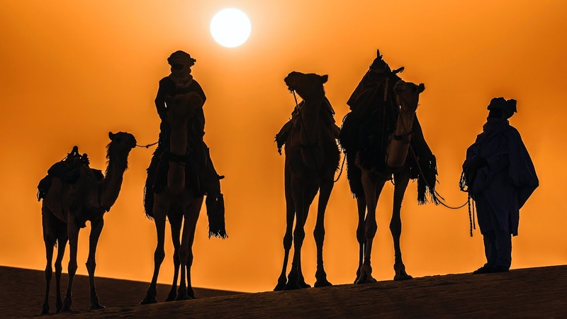 Mystical Eastern Music Meditation in Desert ( Mirage
