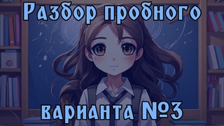 Разбор пробного варианта ЕГЭ по информатике №3
