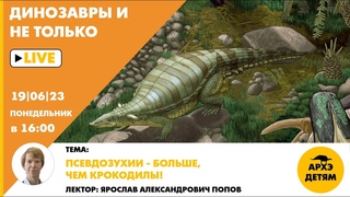 Занятие Псевдозухии  больше, чем крокодилы! кружка Динозавры и не только с Ярославом Поповым