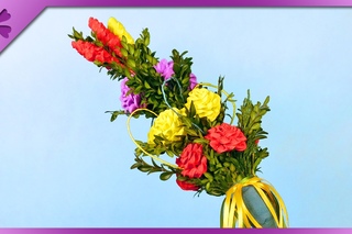 DIY Easter palm, Easter decoration (ENG Subtitles) - Speed up #316