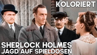 Sherlock Holmes - Jagd auf Spieldosen | KOLORIERT | Basil Rathbone | Krimi