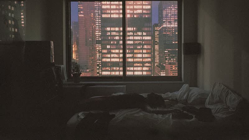 the feeling of waking up at night after a very long nap