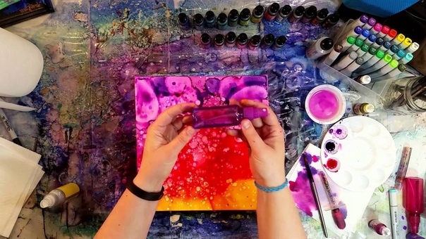 Waiting for Paint to Dry: Painting with alcohol inks on canvas tutorial. Part 1 of
