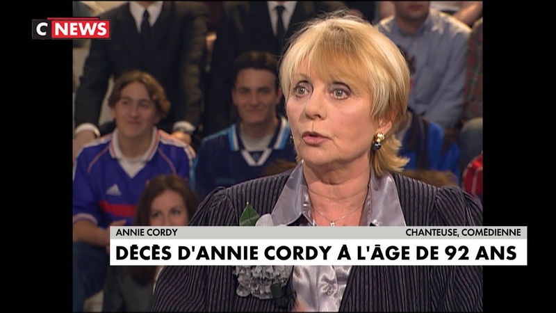 Décès d Annie Cordy à lâge de 92