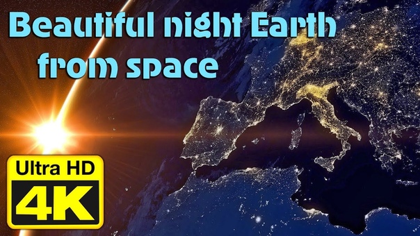 PLANET EARTH AT NIGHT FROM SPACE 4k Ultra HD 2160p