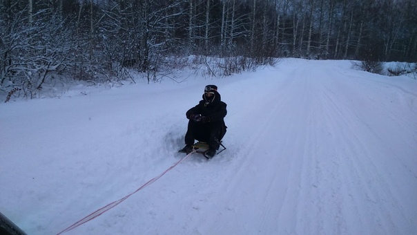 Зимние покатушки на санках, Russian sled