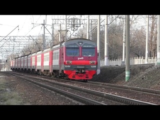 Электропоезд ЭД4М-0286 (ТЧ-7) пригородный поезд №6562 Москва - пл. 47 км.
