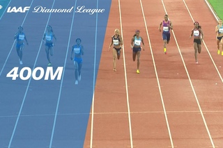 Shaunae Miller-Uibo  wins the Women's 400m - IAAF Diamond League Rabat 2017