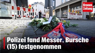 Polizei fand Messer, Bursche (15) festgenommen |  NEWS