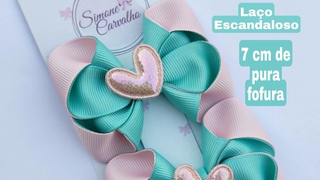 Laço Escandaloso Fita N 5 🎀 7 cm de pura fofura
