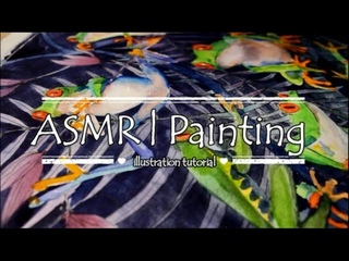 ASMR | painting video | watercolor Illustration