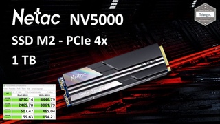 Netac NV5000 1TB SSD - NVMe SSD M2 - PCIE 4 Gen4 - 3D NAND & Dissipateur Thermique - PC & PS5 SSD