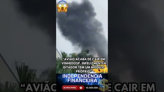 URGENTE: Avio acaba de cair em Vinhedo-SP #noticias  #avio #viralshort
