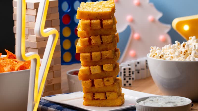 Jenga Polenta Sticks
