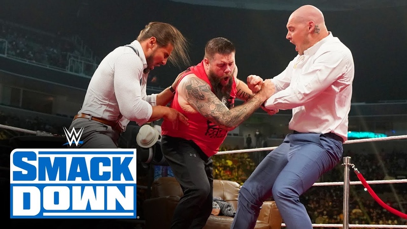 Kevin Owens suffers another 2 on 1 assault on Happy Talk : Smack Down, Oct. 8,
