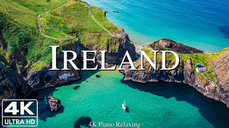 Ireland 4k Relaxing Music With Beautiful Natural Landscape Amazing