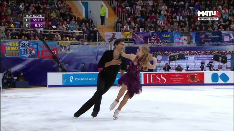 GP Rostelecom Cup 2016. Ice Dance FD. Kaitlyn WEAVER Andrew