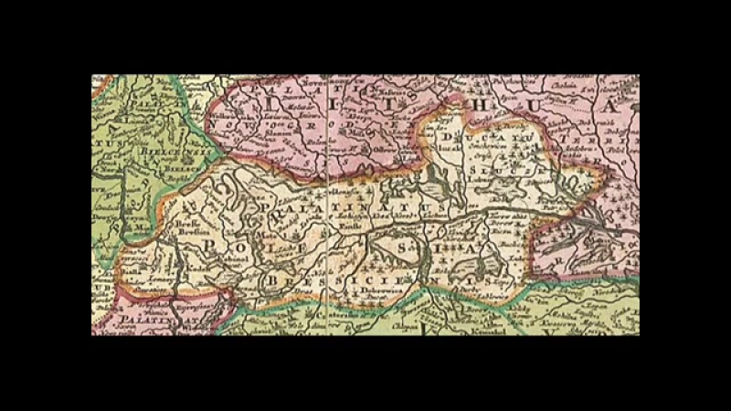 Карта Боплана 17ст. Ukrania (