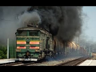 Двигатель тепловоза пошел в разнос | Train engine is broke