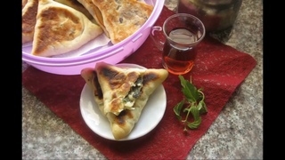 Арабские лепешки с ЗЕЛЁНЫМ ЗА-АТАРОМ И СЫРОМ