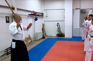 Buki waza. Aki ken. Kamae, uchi, tsuki (sensei Krasovskiy)