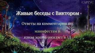 #150 Ответы на комментарии по: манифестам и какая жизнь ожидает в 5Д. Живые беседы с Виктором.