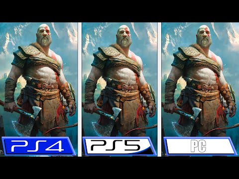 God of War, PC PS5 PS4, Graphics Comparison