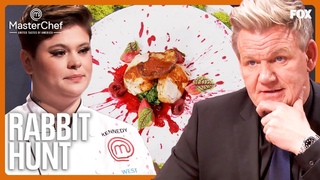 Kennedy Presents The Judges With A GORY Looking Rabbit Entre | MasterChef