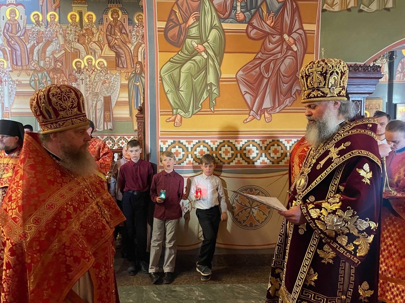 20.04.25 г. Встреча Благодатного огня и Пасхальная вечерня в Успенском кафедральном соборе, изображение №26
