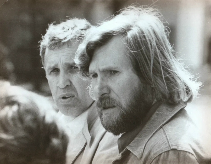 С Ефимом Гальпериным на съёмках фильма «Дом с приведениями»