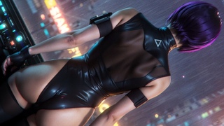 Motoko: Ghost in the Shell Ambient Music - Relaxing, Focus, Rain, Hang Drum