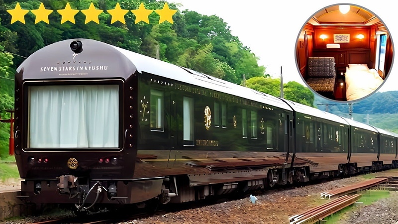 Worlds Only Seven Stars Train In Kyushu ( Japan) 6000, Night Luxury Sleeper