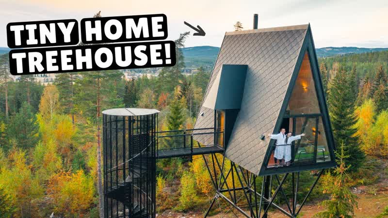 OUR NORWEGIAN TINY HOME TREEHOUSE (full