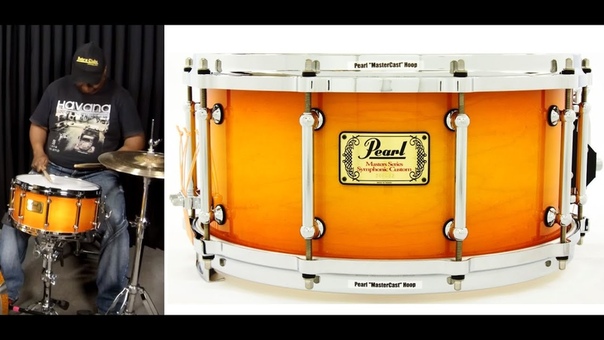 Caixa Pearl Symphonic Custom Masters Antique Sunburst 14x6, 5 snare sound