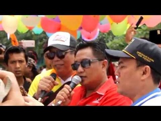 Pasangan calon Bupati   Wakil Bupati Pamer Kendaraan Mewah Saat Kampanye Damai