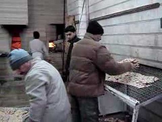 Sangak Bread Bakery in Tehran, December 2007