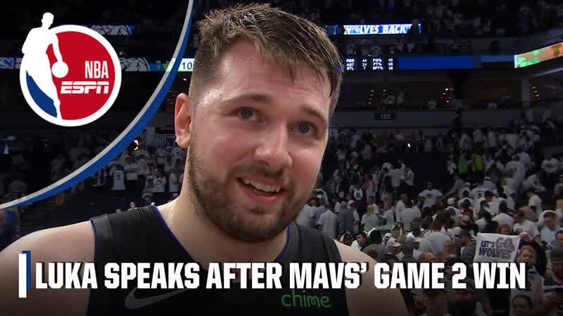 Luka Doncic after winning Game 2: I have all the confidence in the world, NBA on