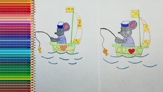 Как нарисовать МЫШОНКА-МОРЯКА / How to draw a Sailor Mouse
