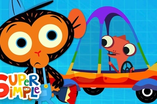 Mr. Monkey, Monkey Mechanic | Mr. Chameleon’s Car Needs New Paint | Children’s Cartoon