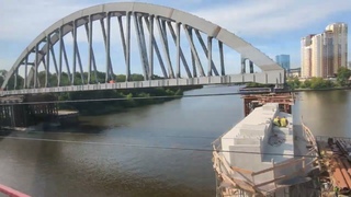 . Строительство ВСМ. Мост через канал им.Москвы