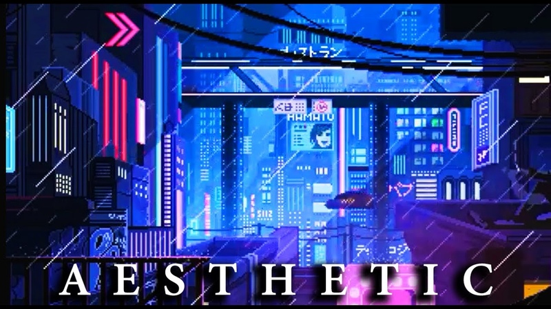 Aesthetic Pixel Art HD Screensaver RAIN, NATURE, TRIPPY,